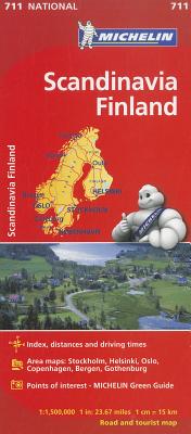 Michelin Scandinavia Finland Map 711 (Maps/Country (Michelin)) Cover Image