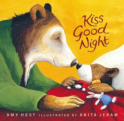Kiss Good Night Lap-Size Board Book (Sam Books) Cover Image