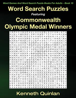 Word Search Puzzles Featuring Commonwealth Olympic Medal Winners (Word Games and Word Search Puzzle Books for Adults #15)