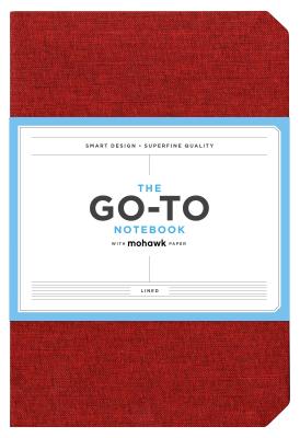 Go-To Notebook with Mohawk Paper, Brick Red Lined: (Lined Notebook, Notebook with Lines, Red Notebook) Cover Image