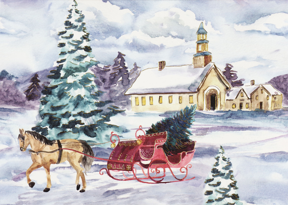 Dashing Through the Snow Deluxe Boxed Holiday Cards By Peter Pauper Press Inc (Created by) Cover Image