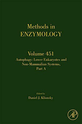 Autophagy: Lower Eukaryotes and Non-Mammalian Systems, Part a: Volume 451 (Methods in Enzymology #451) Cover Image