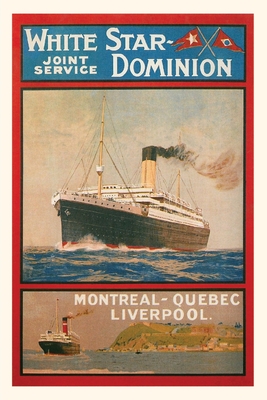 Vintage Journal White Star Dominion Travel Poster By Found Image Press (Producer) Cover Image