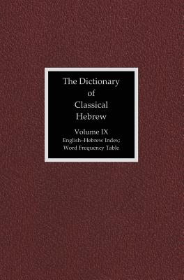 The Dictionary of Classical Hebrew, Volume 9: Index Cover Image
