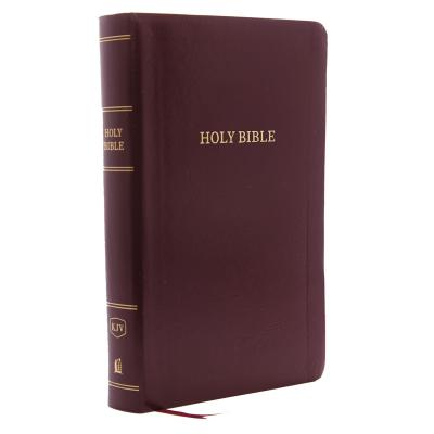 KJV, Reference Bible, Personal Size Giant Print, Leather-Look, Burgundy, Red Letter Edition cover