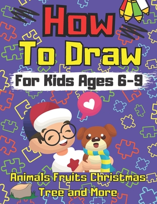 HowTo Draw For Kids Ages 6-9 Animals Fruits Christmas Tree and