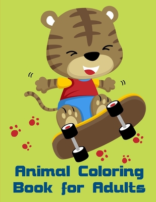 Animal Coloring Book For Adults: Baby Cute Animals Design and Pets Coloring Pages for boys, girls, Children Cover Image