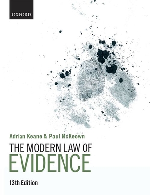 The Modern Law of Evidence By Adrian Keane, Paul McKeown Cover Image