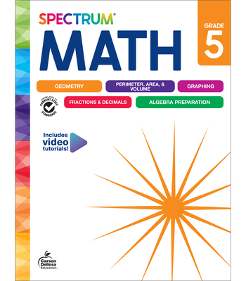 Spectrum Math Workbook, Grade 5 Cover Image