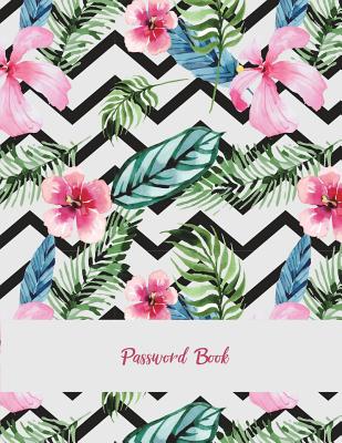 Password Book: Pretty Pink Flowers, The Personal Internet Address & Password Log Book with Tabs Alphabetized, Large Print Password Bo By Bluesky Planners Cover Image