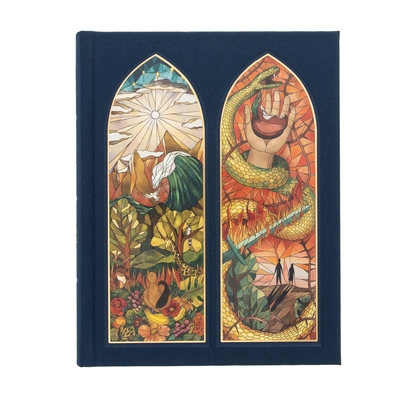 CSB Notetaking Bible, Stained Glass Edition, Sapphire Cloth Over Board By CSB Bibles by Holman Cover Image