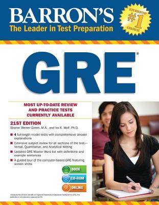 Barron's GRE with CD-ROM Cover Image