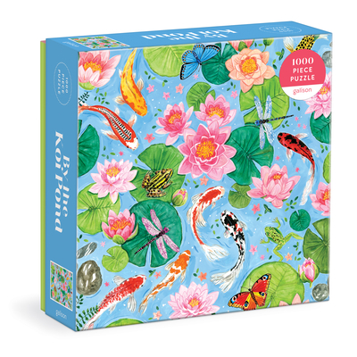 By The Koi Pond 1000 Piece Puzzle in Square Box By Galison, Catherine Shaw (Illustrator) Cover Image