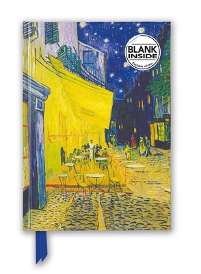Vincent van Gogh: Café Terrace (Foiled Blank Journal) (Flame Tree Blank Notebooks) Cover Image