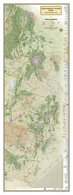 National Geographic Continental Divide Trail Wall Map in Gift Box (18 X 48 In) (National Geographic Reference Map) Cover Image