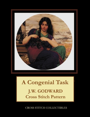 A Congenial Task: J.W. Godward Cross Stitch Pattern By Kathleen George, Cross Stitch Collectibles Cover Image
