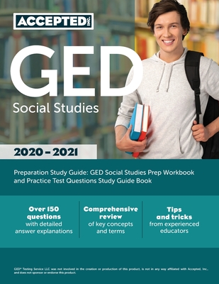 GED Social Studies Preparation Study Guide: GED Social Studies Prep Workbook and Practice Test Questions Study Guide Book Cover Image