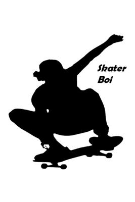 Skater Boi: 100 Pages Of Sketch Paper With A Border Matte Finish Cover Image