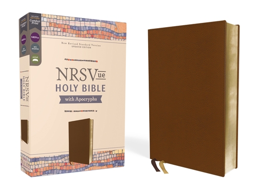 Nrsvue, Holy Bible with Apocrypha, Leathersoft, Brown, Comfort Print Cover Image