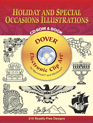 Holiday and Special Occasions Illustrations CD-ROM and Book [With CDROM] (Dover Electronic Clip Art) By Dover Publications Inc Cover Image