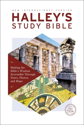 Niv, Halley's Study Bible, Hardcover, Red Letter Edition, Comfort Print: Making the Bible's Wisdom Accessible Through Notes, Photos, and Maps Cover Image
