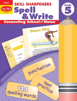 Skill Sharpeners: Spell & Write, Grade 5 Workbook Cover Image