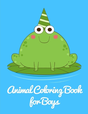 Animal Coloring Book for Boys: Christmas gifts with pictures of cute animals Cover Image