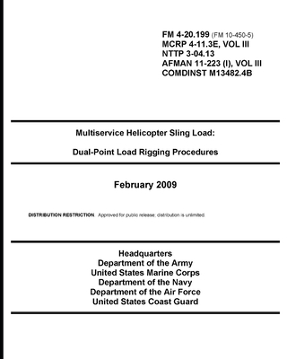 FM 4-20.199 Multiservice Helicopter Sling Load: Dual-Point Load Rigging Procedures Cover Image