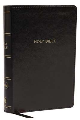NKJV, Reference Bible, Compact Large Print, Imitation Leather, Black, Red Letter Edition, Comfort Print By Thomas Nelson Cover Image