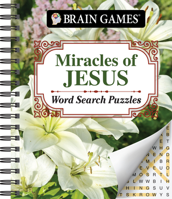 Brain Games - Miracles of Jesus Word Search Puzzles Cover Image