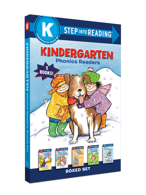 Kindergarten Phonics Readers Boxed Set: Jack and Jill and Big Dog Bill, The Pup Speaks Up, Jack and Jill and T-Ball Bill, Mouse Makes Words, Silly Sara (Step into Reading) By Martha Weston, Anna Jane Hays, Terry Pierce, Kathryn Heling, Valeria Petrone (Illustrator) Cover Image
