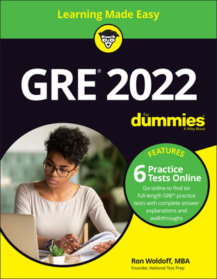 GRE 2022 for Dummies with Online Practice By Ron Woldoff Cover Image