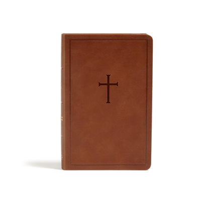 CSB Personal Size Bible, Brown LeatherTouch Cover Image