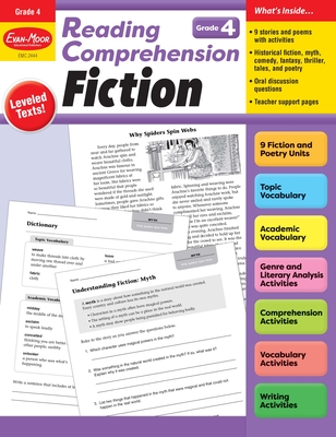 Reading Comprehension: Fiction, Grade 4 Teacher Resource Cover Image
