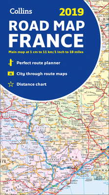 2019 Collins Map of France By Collins Maps Cover Image