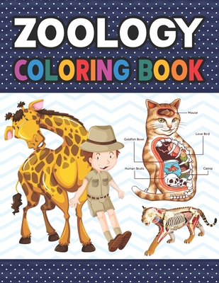 Zoology Coloring Book: Collection of Simple Illustrations of Zoology.  Simple Animal Body Parts For Children. Dog Cat Horse Frog Bird Anatomy  (Paperback) | Books and Crannies