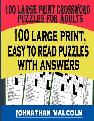 EASY-TO-READ CROSSWORD PUZZLES FOR ADULTS: LARGE-PRINT, MEDIUM-LEVEL *NEW*