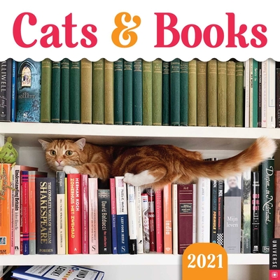 Cats & Books 2021 Wall Calendar By Universe Publishing Cover Image