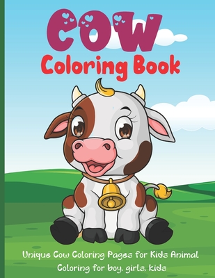 Cow Coloring Book For Kids: Fun Simple And Fun Cow Designs Coloring Pages  For kids Ages 2-4. 4-6 (Paperback)