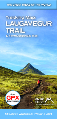 Laugavegur and fimmvörðuháls trail cheap map