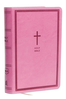NKJV, Reference Bible, Compact Large Print, Imitation Leather, Pink, Red Letter Edition, Comfort Print By Thomas Nelson Cover Image