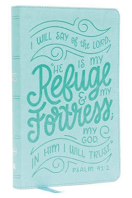 Nkjv, Thinline Youth Edition Bible, Verse Art Cover Collection, Turquoise Leathersoft, Red Letter, Comfort Print: Holy Bible, New King James Version By Thomas Nelson Cover Image