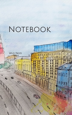 Notebook: Moscow watercolor Russia Russian Tsar red square history Cover Image