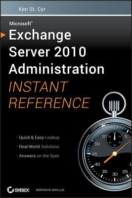 Exchange Server 2010 Admin Instant Ref Cover Image