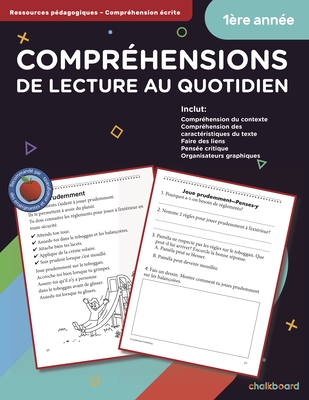 Canadian French Daily Reading Comprehension Grade 1