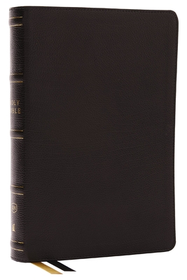 KJV Holy Bible with 73,000 Center-Column Cross References, Black Genuine Leather, Red Letter, Comfort Print: King James Version Cover Image