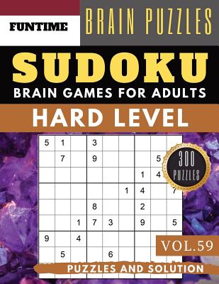 Sudoku Hard: Jumbo 300 SUDOKU hard to extreme puzzle books with answers brain games for adults Activity book (hard sudoku puzzle bo Cover Image