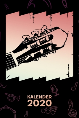 Kalender 2020: A5 Musikinstrumente Terminplaner für Gitarrenspieler mit DATUM - 52 Kalenderwochen für Termine & To-Do Listen - Retro By Merchment, Instrumente Geschenke Musiker Kalender Cover Image