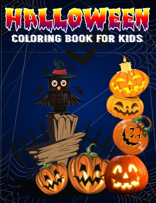 Halloween Coloring Book for Kids Ages 4-8: A Fun and Easy Happy