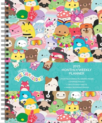 Squishmallows 12-Month 2025 Monthly/Weekly Planner Calendar Cover Image